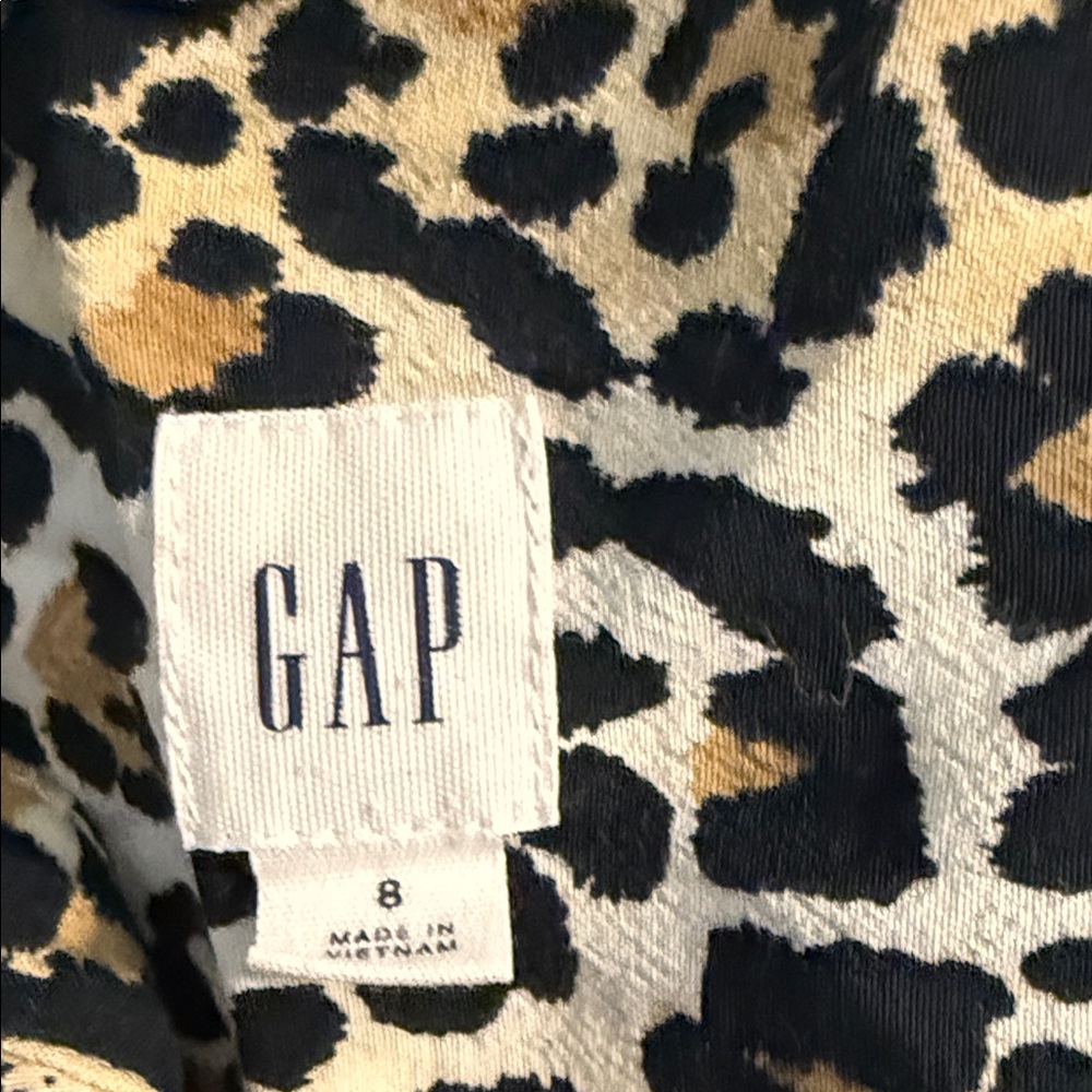 GAP Leopard Print Long Sleeve Dress - Picture 6 of 6